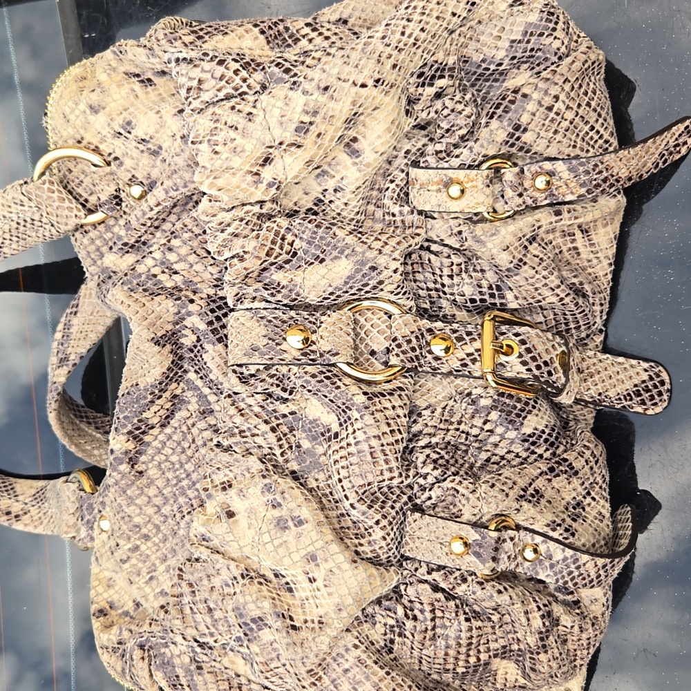 Michael Kors Python Snake Skin Bag Stunning!  Shiny